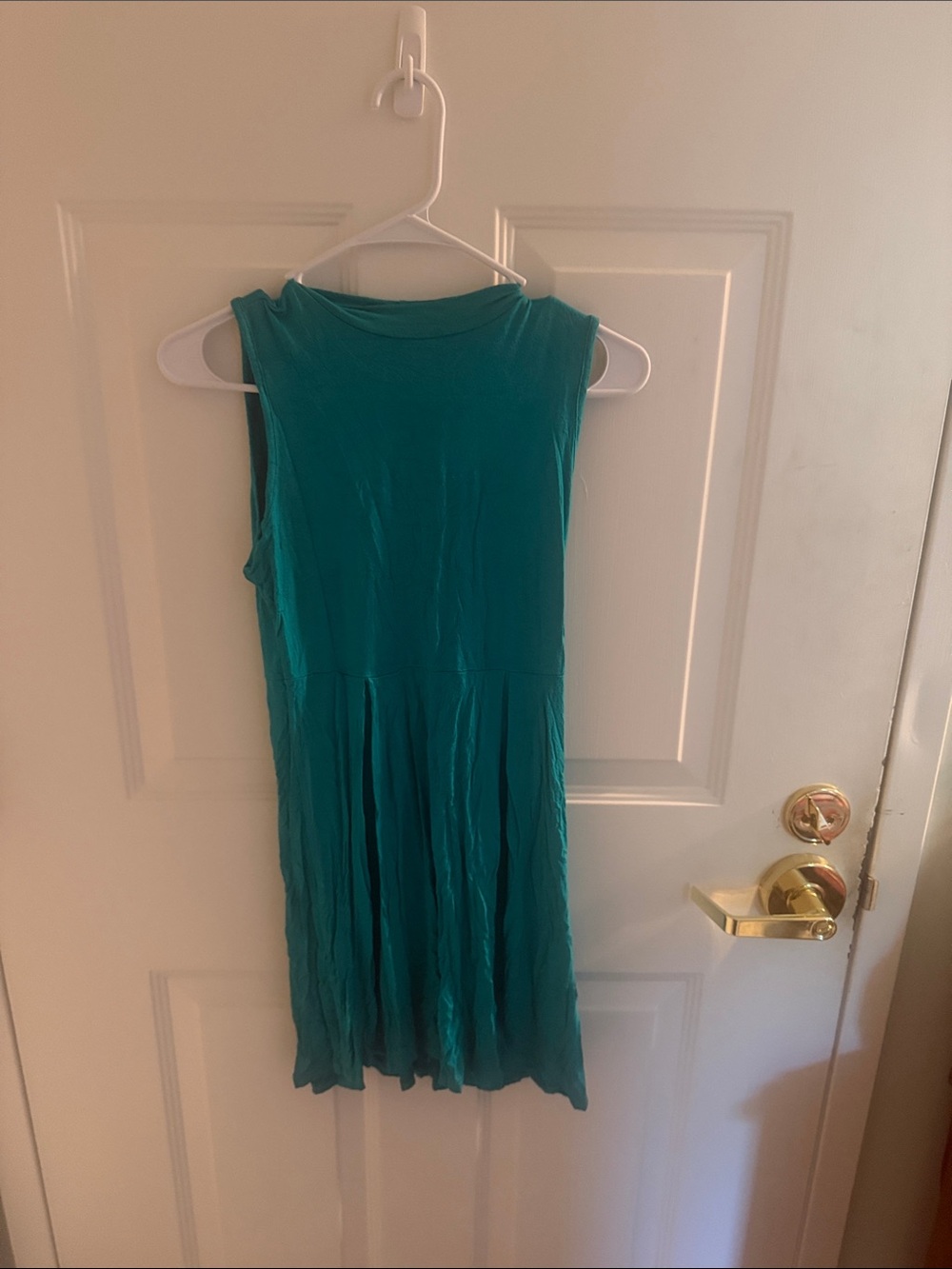 Sleeveless Teal Midi Dress
